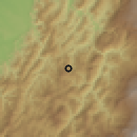 Shaded relief of the 60 km around Otanche, drawn from the GMTED2010 grid