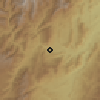 Shaded relief of the 60 km around Paicol, drawn from the GMTED2010 grid