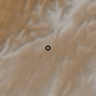 Shaded relief of the 60 km around Paipa, drawn from the GMTED2010 grid