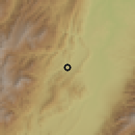 Shaded relief of the 60 km around Palermo, drawn from the GMTED2010 grid