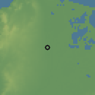 Shaded relief of the 60 km around Palmar de Varela, drawn from the GMTED2010 grid