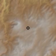 Shaded relief of the 60 km around Pasto, drawn from the GMTED2010 grid