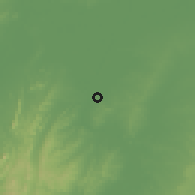 Shaded relief of the 60 km around Pedraza, drawn from the GMTED2010 grid