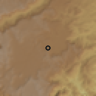 Shaded relief of the 60 km around Peñol, drawn from the GMTED2010 grid