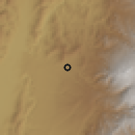 Shaded relief of the 60 km around Pereira, drawn from the GMTED2010 grid