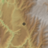 Shaded relief of the 60 km around Piedecuesta, drawn from the GMTED2010 grid