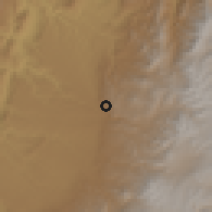 Shaded relief of the 60 km around Piendamó, drawn from the GMTED2010 grid
