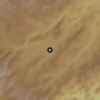 Shaded relief of the 60 km around Pitalito, drawn from the GMTED2010 grid