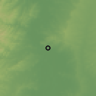 Shaded relief of the 60 km around Plato, drawn from the GMTED2010 grid