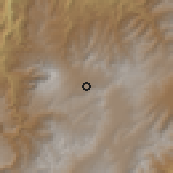 Shaded relief of the 60 km around Puerres, drawn from the GMTED2010 grid