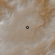 Shaded relief of the 60 km around Pupiales, drawn from the GMTED2010 grid