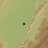 Shaded relief of the 60 km around Purificación, drawn from the GMTED2010 grid