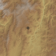 Shaded relief of the 60 km around Quinchía, drawn from the GMTED2010 grid