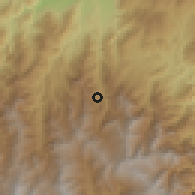 Shaded relief of the 60 km around Ragonvalia, drawn from the GMTED2010 grid