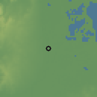 Shaded relief of the 60 km around Remolino, drawn from the GMTED2010 grid