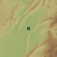 Shaded relief of the 60 km around Ricaurte, drawn from the GMTED2010 grid