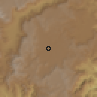 Shaded relief of the 60 km around Ríonegro, drawn from the GMTED2010 grid