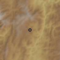Shaded relief of the 60 km around Ríosucio, drawn from the GMTED2010 grid