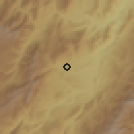 Shaded relief of the 60 km around Agrado, drawn from the GMTED2010 grid