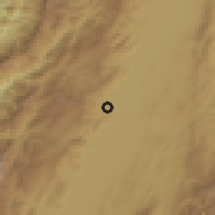 Shaded relief of the 60 km around Roldanillo, drawn from the GMTED2010 grid