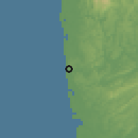 Shaded relief of the 60 km around Bajo Baudó, drawn from the GMTED2010 grid