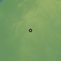 Shaded relief of the 60 km around Sampués, drawn from the GMTED2010 grid