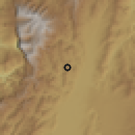Shaded relief of the 60 km around Balboa, drawn from the GMTED2010 grid