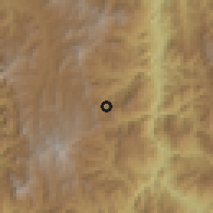 Shaded relief of the 60 km around San Francisco, drawn from the GMTED2010 grid