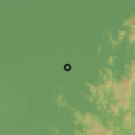 Shaded relief of the 60 km around San Jacinto del Cauca, drawn from the GMTED2010 grid