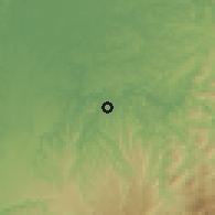 Shaded relief of the 60 km around Barbacoas, drawn from the GMTED2010 grid