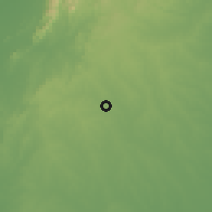 Shaded relief of the 60 km around San Juan de Betulia, drawn from the GMTED2010 grid