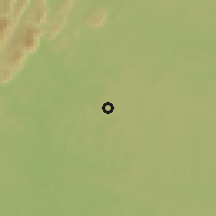 Shaded relief of the 60 km around San Vicente del Caguán, drawn from the GMTED2010 grid