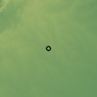 Shaded relief of the 60 km around Sincé, drawn from the GMTED2010 grid