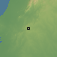 Shaded relief of the 60 km around Sincelejo, drawn from the GMTED2010 grid