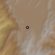 Shaded relief of the 60 km around Soacha, drawn from the GMTED2010 grid