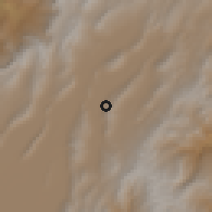 Shaded relief of the 60 km around Sopó, drawn from the GMTED2010 grid