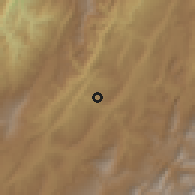 Shaded relief of the 60 km around Suaita, drawn from the GMTED2010 grid