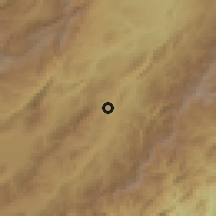 Shaded relief of the 60 km around Suaza, drawn from the GMTED2010 grid