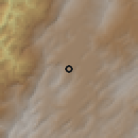 Shaded relief of the 60 km around Susa, drawn from the GMTED2010 grid
