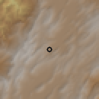 Shaded relief of the 60 km around Sutatausa, drawn from the GMTED2010 grid