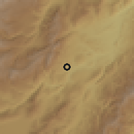 Shaded relief of the 60 km around Tarqui, drawn from the GMTED2010 grid