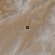 Shaded relief of the 60 km around Tibasosa, drawn from the GMTED2010 grid