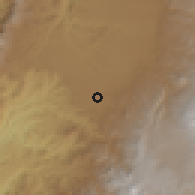 Shaded relief of the 60 km around Timbío, drawn from the GMTED2010 grid