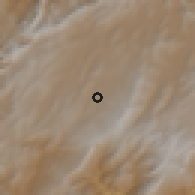 Shaded relief of the 60 km around Toca, drawn from the GMTED2010 grid