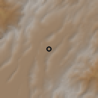 Shaded relief of the 60 km around Tocancipá, drawn from the GMTED2010 grid