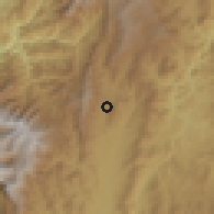 Shaded relief of the 60 km around Belén de Umbría, drawn from the GMTED2010 grid