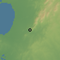 Shaded relief of the 60 km around Toluviejo, drawn from the GMTED2010 grid