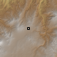 Shaded relief of the 60 km around Túquerres, drawn from the GMTED2010 grid