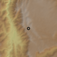 Shaded relief of the 60 km around Belmira, drawn from the GMTED2010 grid