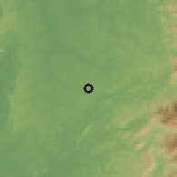 Shaded relief of the 60 km around Unión Panamericana, drawn from the GMTED2010 grid